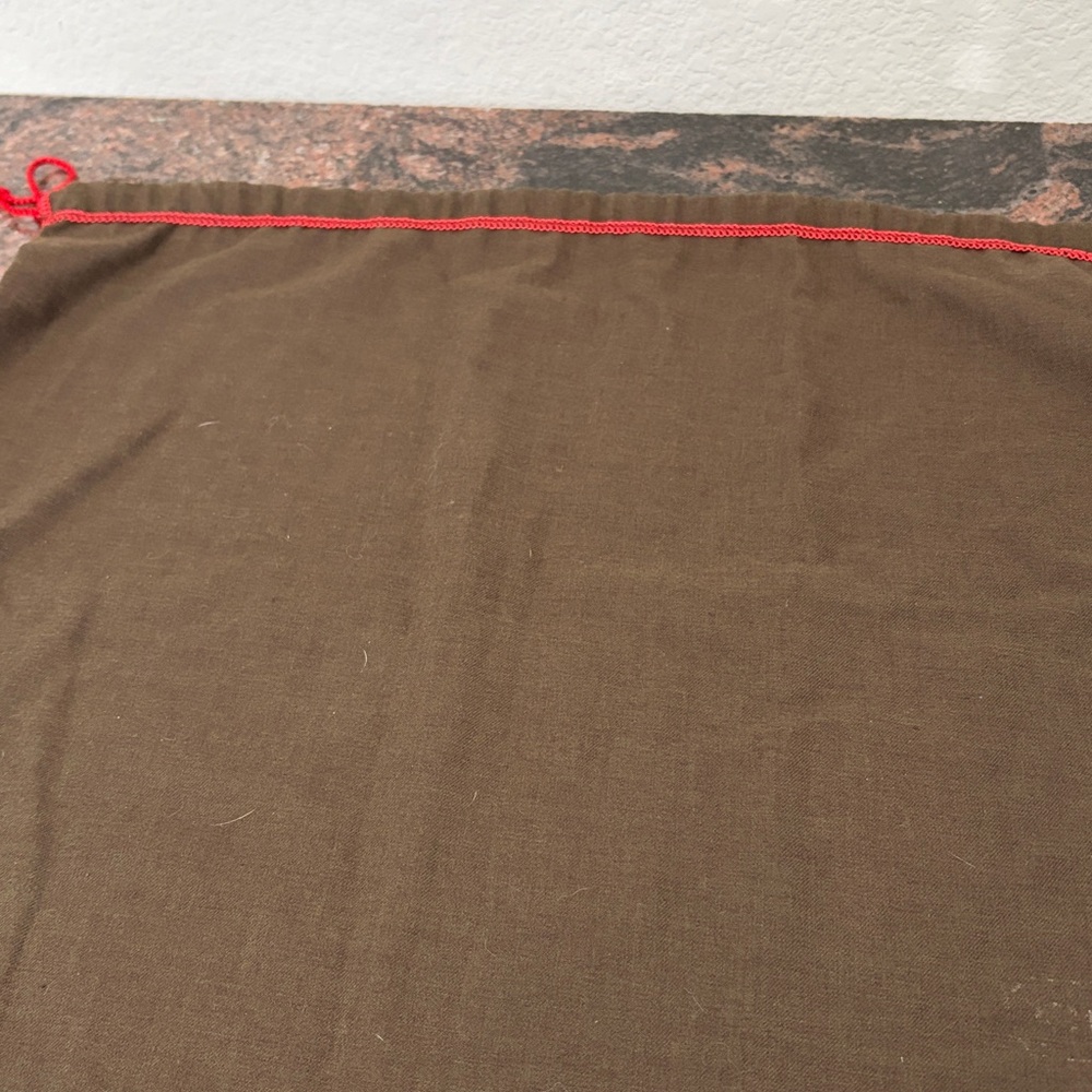 Coach Brown Bag with Red Drawstring - Picture 5 of 5